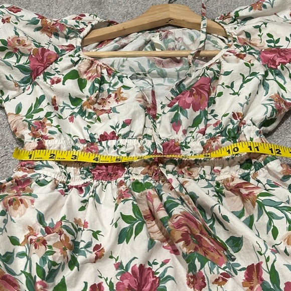 Anthropologie Somerset Maxi Dress Puff-Sleeve Floral Cottagecore Size XXS - Picture 9 of 10